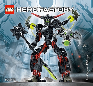 LEGO Hero Factory Instrukcja 6203 Black Phantom