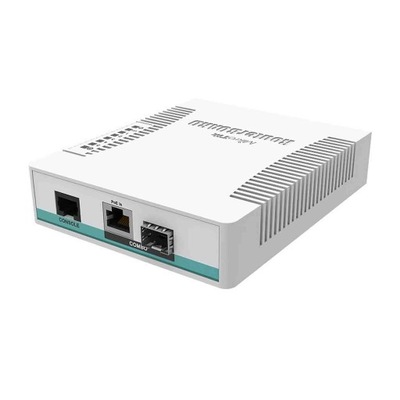 MikroTik Cloud Router Switch CRS106-1C-5S, 5x SFP, 1x SFP/GE PoE + zasilacz