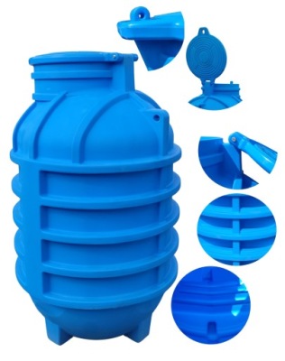 STUDNIA WODOMIERZOWA ZŁAZOWA SWI 1000 H=1800 NIEBIESKA RAPTOR 1m x 1,8m