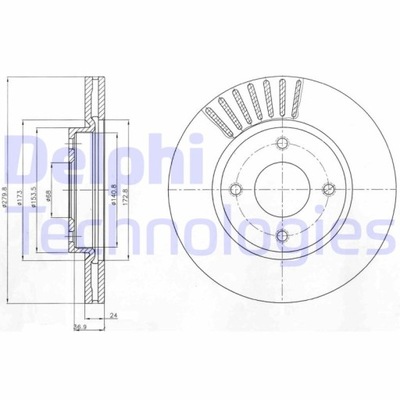 DELPHI BG4337 DISKU STABDŽIŲ 