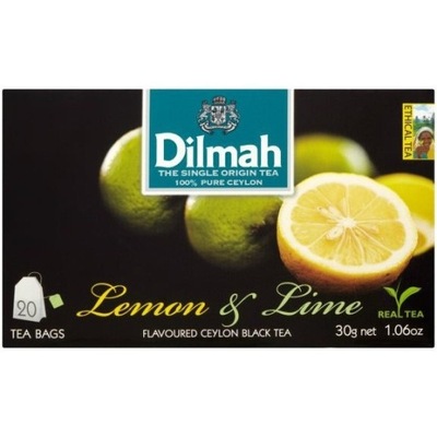 Herbata DILMAH (20 torebek) czarna limonka cytryna