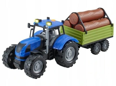 DUMEL Agro Pojazdy Traktor z przyczepą Niebieski