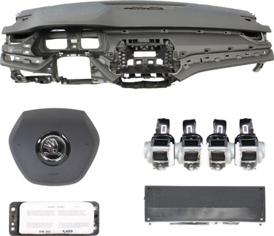 Панель приладів консоль подушка безпеки ремені skoda octavia iv фото №1