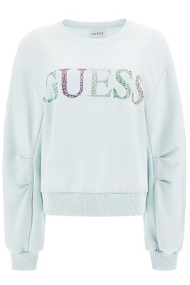 GUESS Bluza damska Logo W3GQ09 KBK32 Zielony M