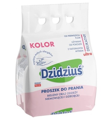 DZIDZIUŚ Kolor 3kg HIPOALERGICZNY proszek prania