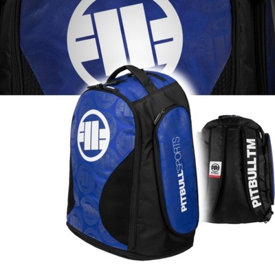 PITBULL WEST COAST PLECAK TRENINGOWY DUŻY NEW LOGO NIEBIESKI BACKPACK BLUE