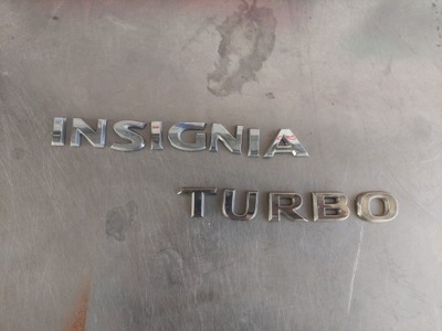 EMBLEMA INSCRIPCIÓN TAPA DE MALETERO OPEL INSIGNIA TURBO ORIGINAL  