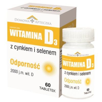 WITAMINA D3 cynk selen 60 tabletek DOMOWA APTECZKA