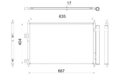 MAHLE CONDENSADOR DE ACONDICIONADOR TOYOTA PREVIA II PREVIA 3 RAV 4 3  