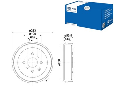 HELLA PAGID JUEGO BEBNOW DE FRENADO HLP, 8DT 35  