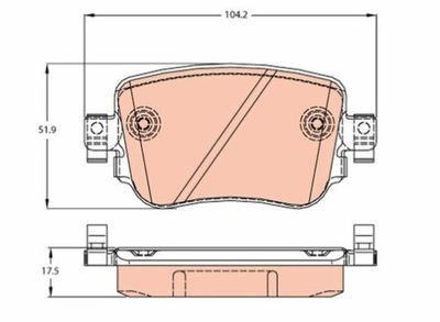 PADS HAM. AUDI T. A1 10-/Q3 14-  