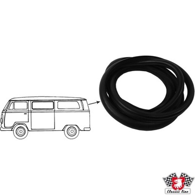 Vw transporter t2 прокладка скло задній фото №1