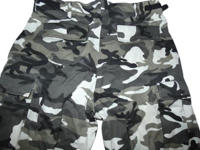 SPODNIE bojówki URBAN camo kamuflaż zimowy MFH Medium