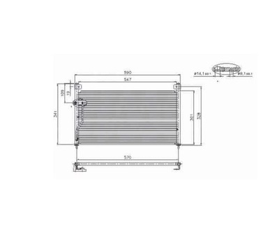 Mazda 626 08.97-07.01 радиатор кондиционера фото №1