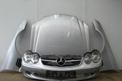 Mercedes sl r230 передні  комплект  капот бампер крила панель передня фари європа  744 фото №1