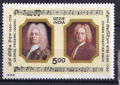 INDIE** Mi 1044 Muzyka, J.S.Bach; J.F.Handel