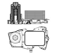 NRF RADUADOR ACEITES LAND ROVER RANGE ROVER III/IV/RANGE ROVER SPORT  