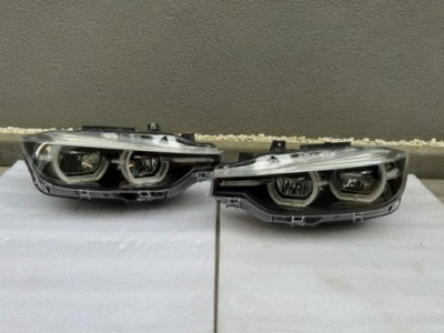 Лампы bmw 3 f30 f31 lift full led shadow чёрные фото №1