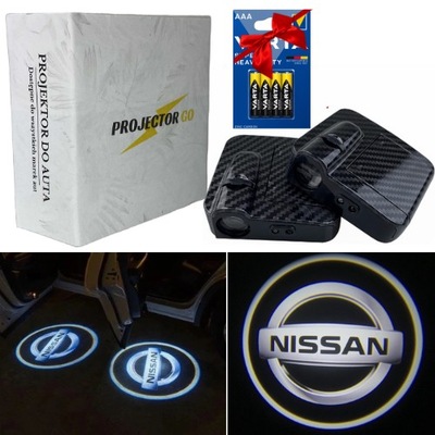 DIODO LUMINOSO LED LOGOTIPO PROYECTOR NISSAN MICRA JUKE LEAF QASHQAI X-TRAIL NAVARA + REGALO  