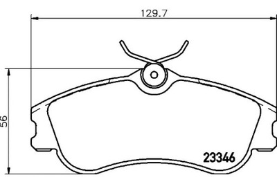 Hella тормозные колодки тормозные citroen berlingo 1.4 i mfk фото №1