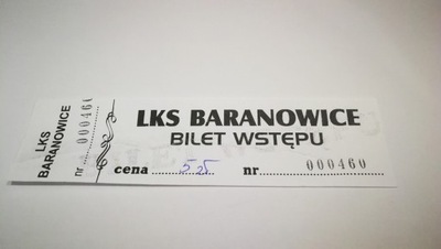 bilet LKS BARANOWICE (woj. śląskie)