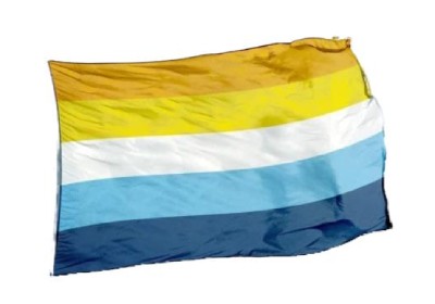 Duża flaga dumy osób aroace PRIDE LGBT 90x150 cm