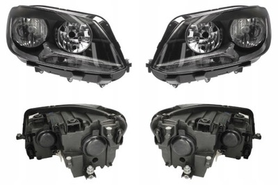 Фара лампа vw touran 1t3 caddy 3 10- l+p tyc фото №1