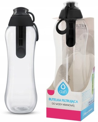 Butelka filtrująca do wody DAFI 0.5L Czarna Oryginalna Dafi