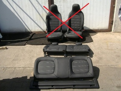 Smart fofour ii 453 сидіння сидіння заднє сидіння задня шкіра фото №1