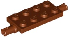 LEGO PŁYTKA BRĄZOWA 2X4 PODWOZIE NR 30157