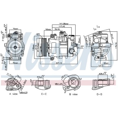 KOMPRESOR, KONDICIONAVIMAS NISSENS 890757 