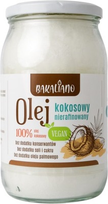 OLEJ KOKOSOWY nierafinowany 900ml - EXTRA VIRGIN!