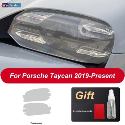 IE PRZEZROCZYSTY NEGRO TPU PEGATINAS PARA PORSCHE TAYCAN 2019 2020 ACCESORIOS  