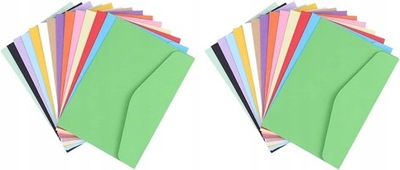 1 zestaw 70 szt. kolorowe papierowe koperty prakty