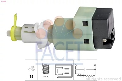 KW 510107 JUNGIKLIS ŽIBINTŲ STOP EPS 1.810.107 - FIAT 