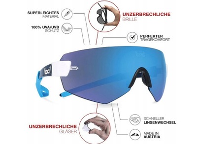 G9 XTR Blue Gloryfy Okulary sport niezniszczalne