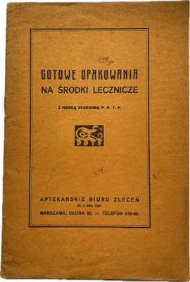 WARSZAWA APTEKARSKIE BIURO ZLECEŃ GOTOWE OPAKOWANIA NA ŚRODKI LECZNICZE