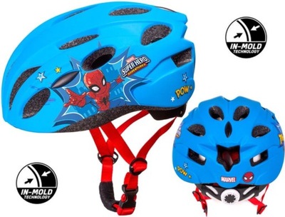 Kask 52-56cm dziecięcy sport IN-MOLD SPIDERMAN