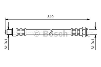 BOSCH 1 987 476 121 CABLE DE FRENADO ELÁSTICO  