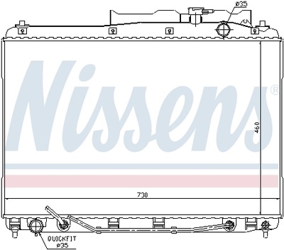 RADUADOR SISTEMA DE REFRIGERACIÓN DEL MOTOR 67528  