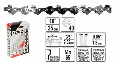 ŁAŃCUCH TNĄCY DO PILARKI 10" 3/8" 0,05