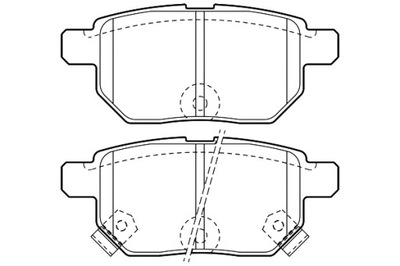 VALEO КОЛОДКИ ТОРМОЗНЫЕ TOYOTA AURIS 07-12 ЗАД