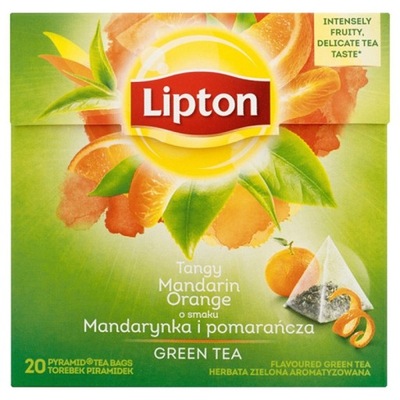 Herbata 20 torebek zelona mandarynka pomarańcza