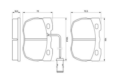 BOSCH 0 986 424 287 КОЛОДКИ ГАЛЬМІВНІ