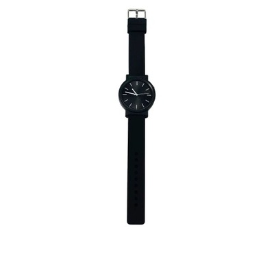 Krontaler zegarek unisex czarny silikonowy pasek