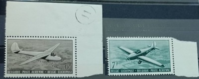 Belgia 1951 Poczta lotnicza - samoloty