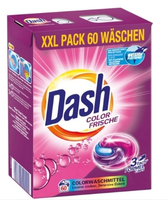 Dash Color Frische 60 sztuk Kapsułki do Prania Niemieckie DE