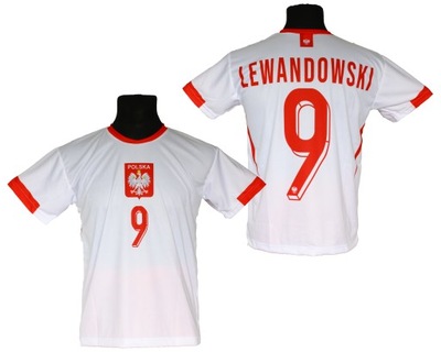 koszulka LEWANDOWSKI t-shirt POLSKA SK r 146