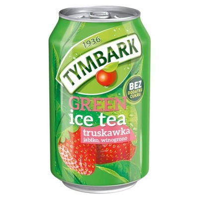 Green Ice Tea truskawka bez cukru Tymbark 330ml
