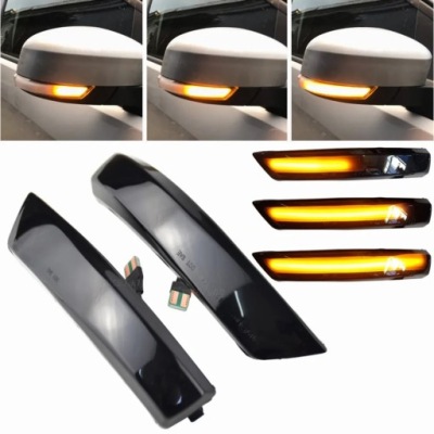 Поворотники led focus mk2 mk3 mondeo mk4 тоновані динамічні дзеркало фото №1